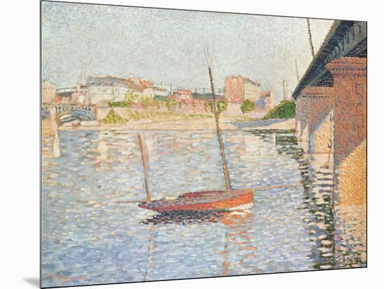 Le Clipper, Asnieres, 1887-Paul Signac-Mounted Giclee Print