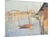 Le Clipper, Asnieres, 1887-Paul Signac-Mounted Giclee Print