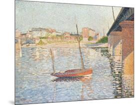 Le Clipper, Asnieres, 1887-Paul Signac-Mounted Giclee Print