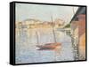 Le Clipper, Asnieres, 1887-Paul Signac-Framed Stretched Canvas