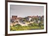 Le Clos Vineyard Below the Hilltop Village of Vezelay in Burgundy, France, Europe-Julian Elliott-Framed Photographic Print