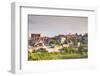 Le Clos Vineyard Below the Hilltop Village of Vezelay in Burgundy, France, Europe-Julian Elliott-Framed Photographic Print