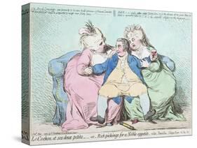 Le Cochon Et Ses Deux Petits, or Rich Pickings for a Noble Appetite-James Gillray-Stretched Canvas