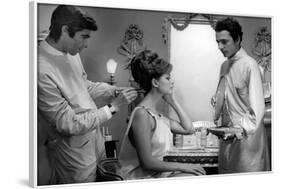 Le Cocu magnifique Il Magnifico cornutoThe Magnificent Cuckold with Claudia Cardinale, 1965 (b/w ph-null-Framed Photo