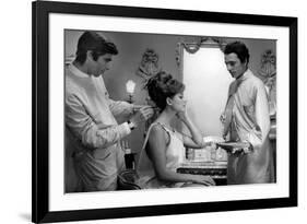 Le Cocu magnifique Il Magnifico cornutoThe Magnificent Cuckold with Claudia Cardinale, 1965 (b/w ph-null-Framed Photo