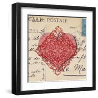 Le Cœur d'Amour I-Sabine Berg-Framed Art Print