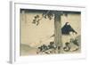 Le col de Mishima dans la province de Kai-Katsushika Hokusai-Framed Giclee Print