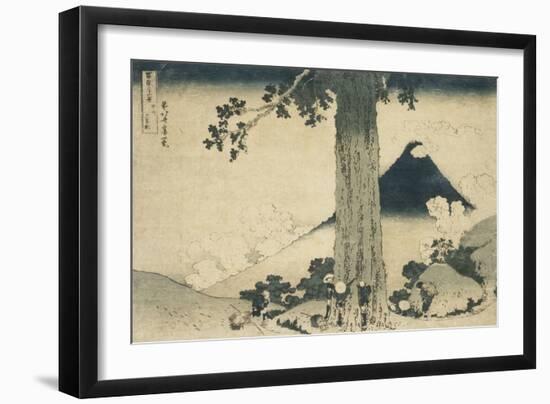 Le col de Mishima dans la province de Kai-Katsushika Hokusai-Framed Giclee Print