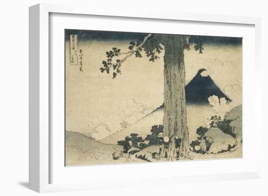 Le col de Mishima dans la province de Kai-Katsushika Hokusai-Framed Giclee Print