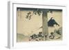 Le col de Mishima dans la province de Kai-Katsushika Hokusai-Framed Giclee Print