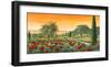 Le Colline in Fiore-Tebo Marzari-Framed Art Print