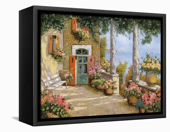 Le Colonne Sulla Terrazza-Guido Borelli-Framed Stretched Canvas