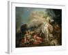 Le Combat de Minerve contre Mars-Jacques-Louis David-Framed Giclee Print