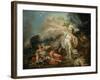 Le Combat de Minerve contre Mars-Jacques-Louis David-Framed Giclee Print