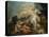 Le Combat de Minerve contre Mars-Jacques-Louis David-Stretched Canvas