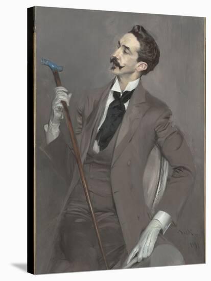 Le comte Robert de Montesquiou (1855-1921), écrivain-Giovanni Boldini-Stretched Canvas