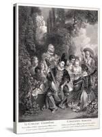 Le Concert Champetre, 1735-Jean Antoine Watteau-Stretched Canvas