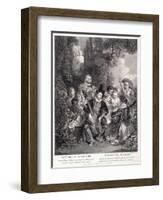 Le Concert Champetre, 1735-Jean Antoine Watteau-Framed Giclee Print