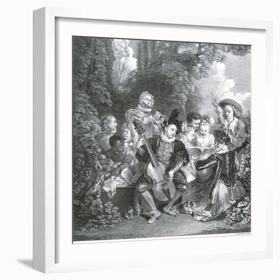 Le Concert Champetre-null-Framed Art Print