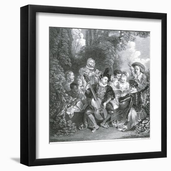 Le Concert Champetre-null-Framed Art Print