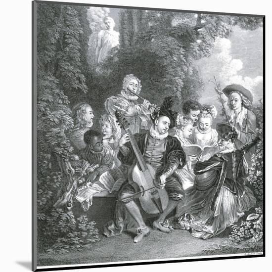 Le Concert Champetre-null-Mounted Art Print