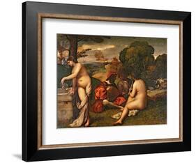 Le Concert Champetre-Titian (Tiziano Vecelli)-Framed Giclee Print