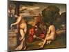 Le Concert Champetre-Titian (Tiziano Vecelli)-Mounted Giclee Print