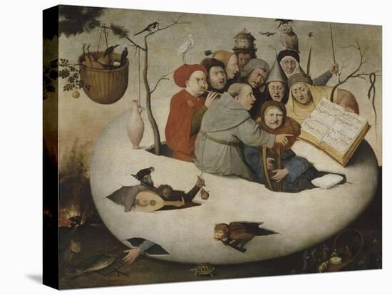 Le concert dans l'oeuf (Satire de l'alchimie symbolis?par l'oeuf philosophique)-Jérôme Bosch-Stretched Canvas