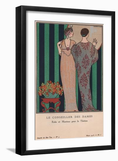 Le Conseiller Des Dames, March 1913 (Pochoir Print)-Georges Barbier-Framed Giclee Print