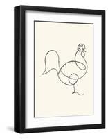 Le coq, c.1918-Pablo Picasso-Framed Serigraph