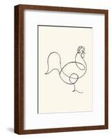 Le coq, c.1918-Pablo Picasso-Framed Serigraph