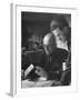 Le Corbusier and Student Working on Project for French Ministry of Reconstruction-null-Framed Photographic Print