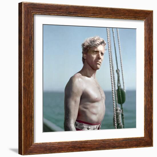 Le Corsaire Rouge The Crimson Pirate by Robert Siodmak with Burt Lancaster, 1952 (photo)-null-Framed Photo