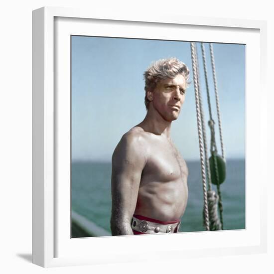 Le Corsaire Rouge The Crimson Pirate by Robert Siodmak with Burt Lancaster, 1952 (photo)-null-Framed Photo