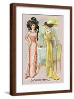 Le Costume Royals: A Splendid Pair-null-Framed Art Print