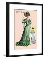 Le Costume Royals: Emerald Charm-null-Framed Art Print