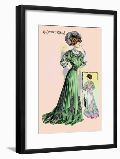 Le Costume Royals: Emerald Charm-null-Framed Art Print