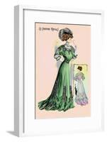 Le Costume Royals: Emerald Charm-null-Framed Art Print