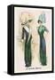 Le Costume Royals: Ladies in Blue and Green-null-Framed Stretched Canvas