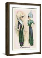 Le Costume Royals: Ladies in Blue and Green-null-Framed Art Print