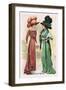 Le Costume Royals: Ladies in Ostrich Feathered Hats-null-Framed Art Print