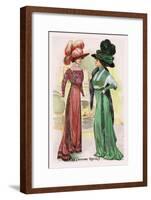 Le Costume Royals: Ladies in Ostrich Feathered Hats-null-Framed Art Print