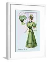 Le Costume Royals: Stylish Emerald-null-Framed Art Print