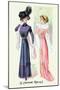 Le Costume Royals: Two Robespierre Silk Gowns-null-Mounted Art Print