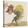 Le coup de vent, caricature-Jean Baptiste Isabey-Stretched Canvas