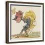 Le coup de vent, caricature-Jean Baptiste Isabey-Framed Giclee Print