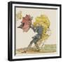 Le coup de vent, caricature-Jean Baptiste Isabey-Framed Giclee Print