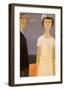 Le Couple-Jean Paul Lemieux-Framed Art Print