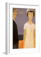 Le Couple-Jean Paul Lemieux-Framed Art Print
