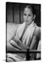 Le crepuscule des aigles (The Blue Max) by JohnGuillermin with Ursula Andress, 1966 (b/w photo)-null-Stretched Canvas